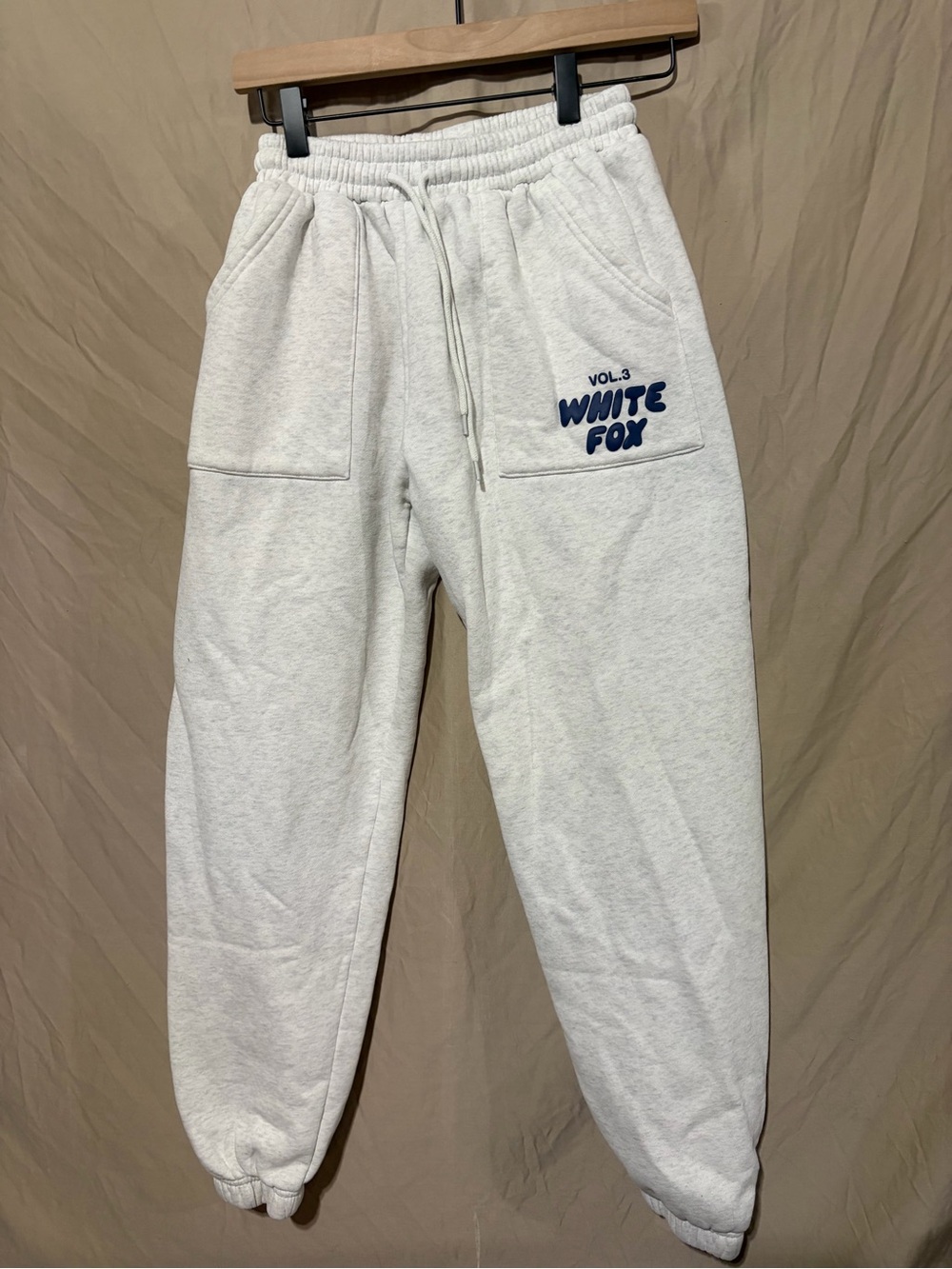 White fox joggers